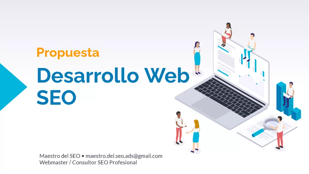 Proceso de Desarrollo Web más implementación SEO. Maestro del SEO